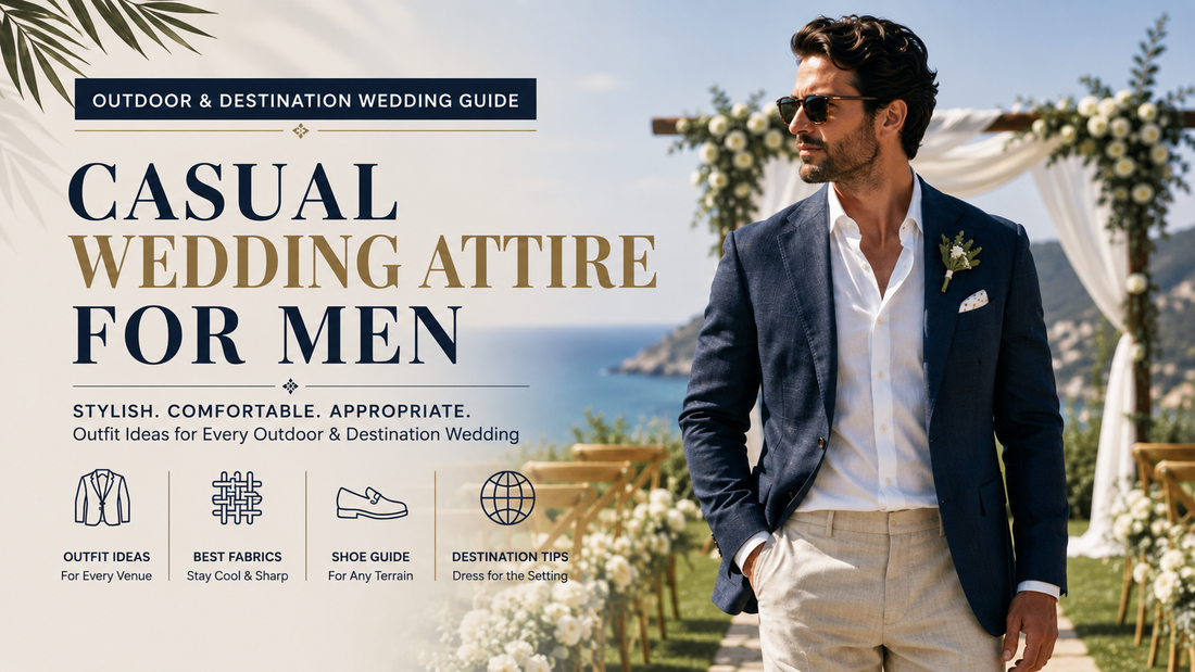 Casual Wedding Attire for Men: Outdoor & Destination Wedding Guide