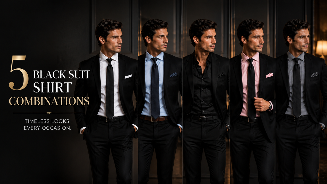 5 Black Suit Shirt Combinations Every Man Should Know