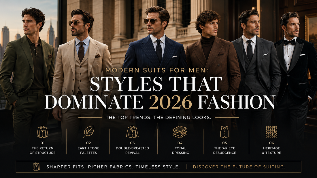 Modern Suits for Men: The Biggest Suit Trends Defining 2026