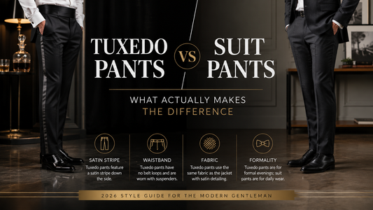 Tuxedo Pants vs Suit Pants: What Actually Makes the Difference?