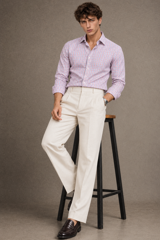 Raspberry Micro Check Custom Shirt – Design in 3D