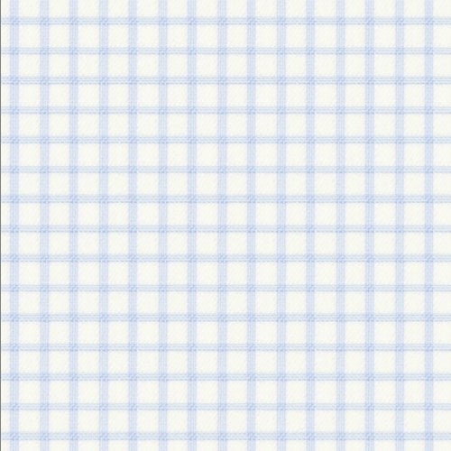 Men's Sky Blue Twill Check Dress Shirt